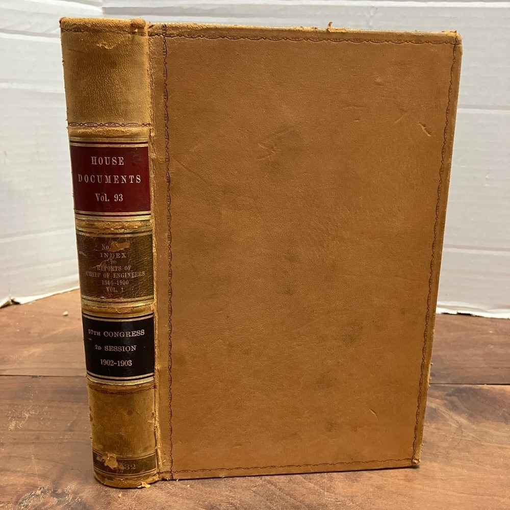 House Documents Vol 93 Analytical Index Engineers Reports 1903 GPO Hardcover